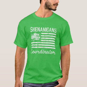 St.Patrick's Shenanigans Coordinator American Iris T-Shirt