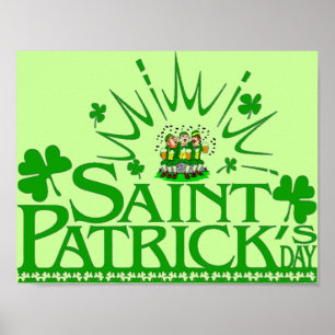 St. Patrick's Singing Leprechauns Poster