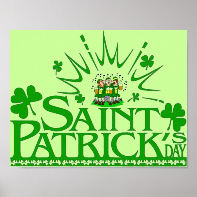 St. Patrick's Singing Leprechauns Poster (Vorne)