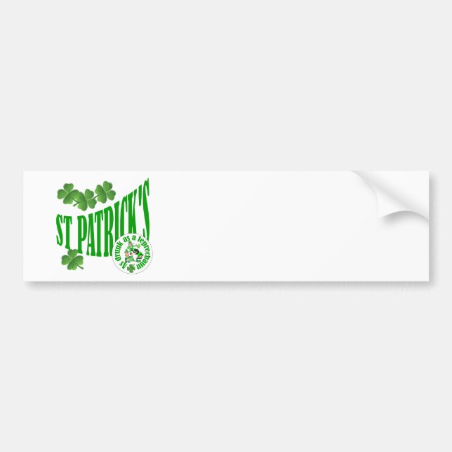 St. Patrick's, so betrunken wie ein Kobun Autoaufkleber (Vorne)