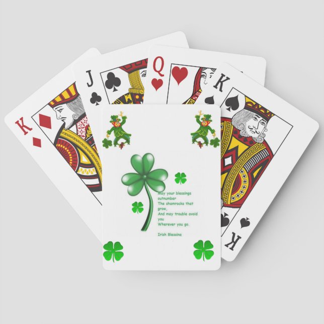 St. Patrick's Spielkarten-Deck Spielkarten (Rückseite)