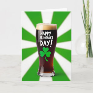 St Patricks Stout Glitter Texturkarte Karte