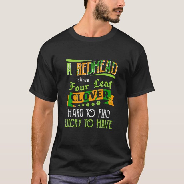 St Patricks T Shirt Men Girl Irish Redhead T (Vorderseite)