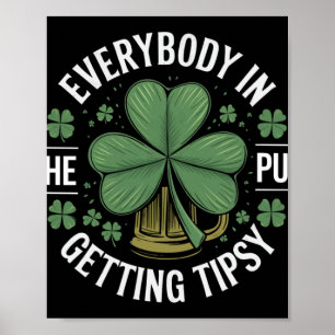 St. Patricks Tag Alle im Pub Tipps Poster