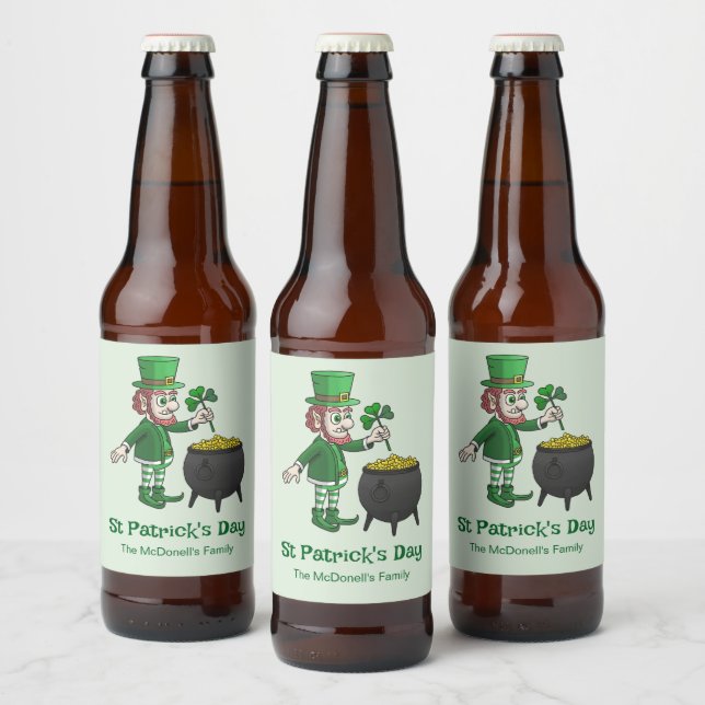 St. Patricks Tag Bierflaschenetikett (Flaschen)
