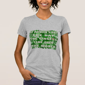 St. Patricks Tag-D Tag übernehmen die Ingwer T-Shirt