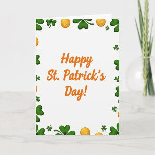 St. Patricks Tag Faux-Goldfolien-Karte Karte