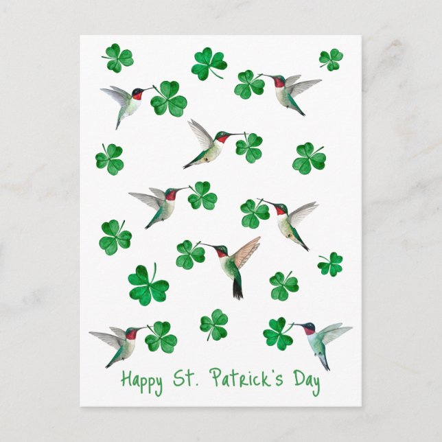 St. Patricks Tag Feiertagspostkarte (Vorderseite)