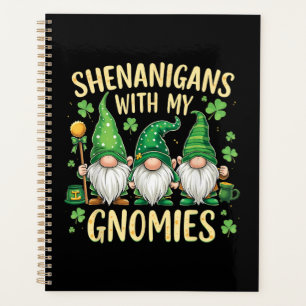 St. Patricks Tag Glückskleeblatt Gnom Planer