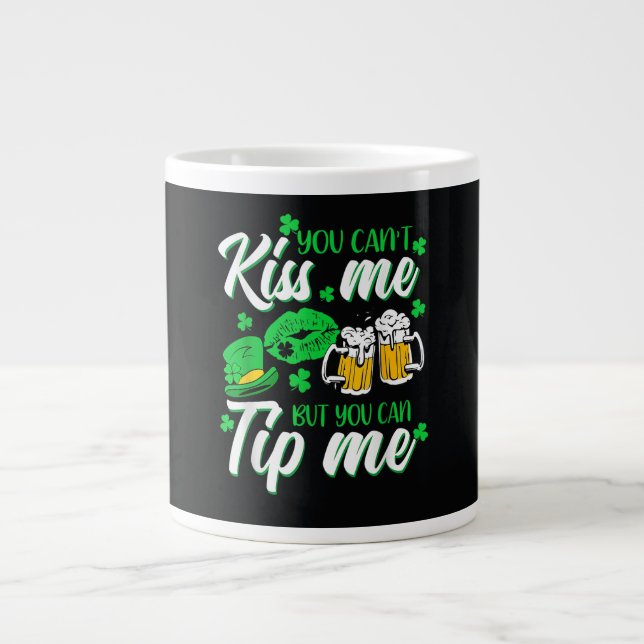 St. Patricks Tag Glückskleeblatt  Jumbo-Tasse (Vorderseite)