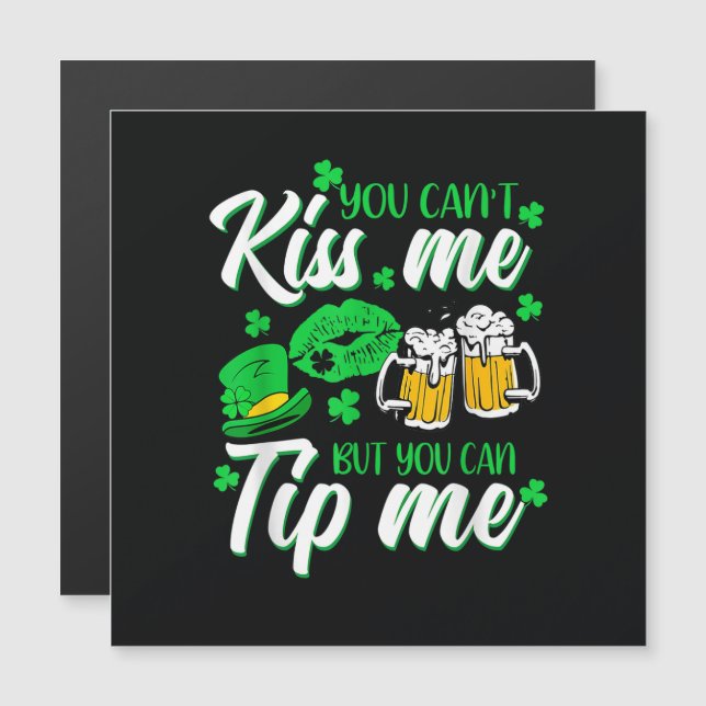 St. Patricks Tag Glückskleeblatt  Magnetkarte (Vorne/Hinten)