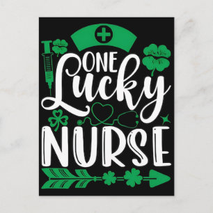 St. Patricks-Tag handgezeichnete Beschriftung und Feiertagspostkarte
