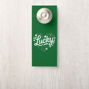 St. Patricks Tag Herz Glücksklee Kleeblatt Türanhänger