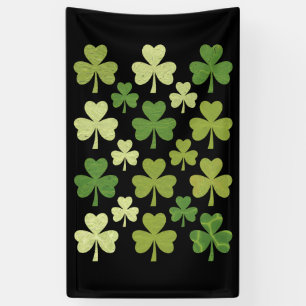 St. Patricks Tag Herz Glücksklee Shamrock  Banner