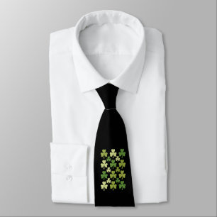 St. Patricks Tag Herz Glücksklee Shamrock  Krawatte
