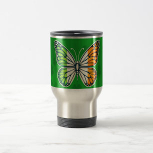 St. Patricks Tag Irische Schmetterling Reisebecher