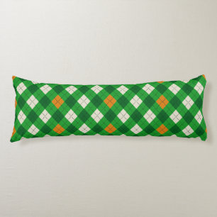 St. Patricks Tag Irischer farbiger Argyle Seitenschläferkissen