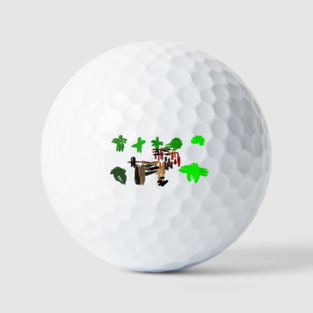 St. Patricks Tag Irischer Terrier Golfball (Vorderseite)