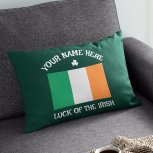 St. Patricks Tag Irland Flagge Benutzername Shamro Dekokissen