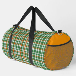 St. Patricks Tag Irland Flagge kariert Duffle Bag