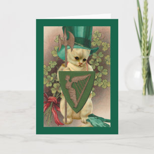 St. Patricks Tag Katze Karte