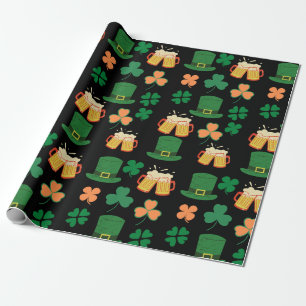 St. Patricks Tag keltisch,irische lustige Bier,Tal Geschenkpapier
