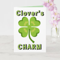 St. Patricks Tag Kleeblatt Charme