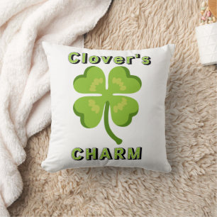 St. Patricks Tag Kleeblatt Charme Kissen