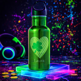 St Patricks Tag magisch individualisieren Trinkflasche