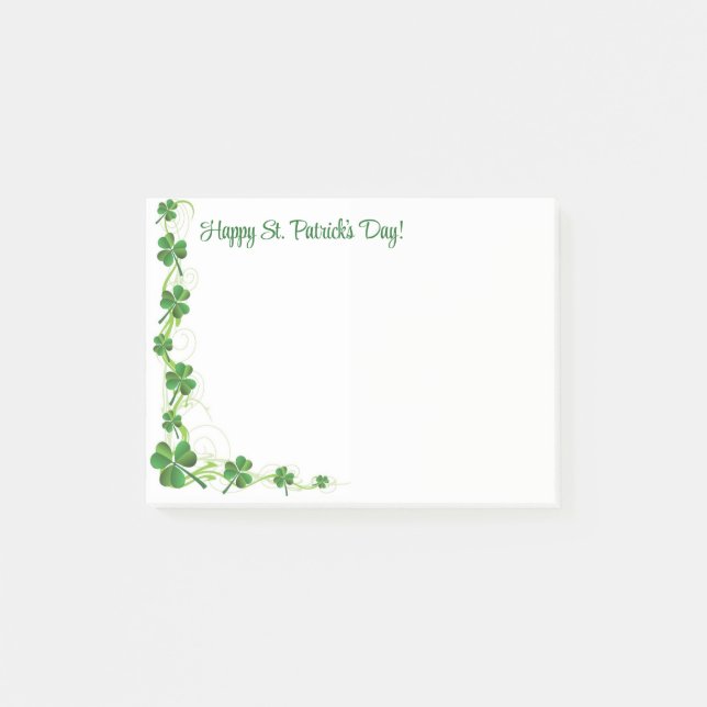 St. Patricks Tag  Post-it Klebezettel (Vorderseite)