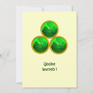 ST. PATRICKS TAG SHAMROCK-DREIFALTIGKEIT EINLADUNG