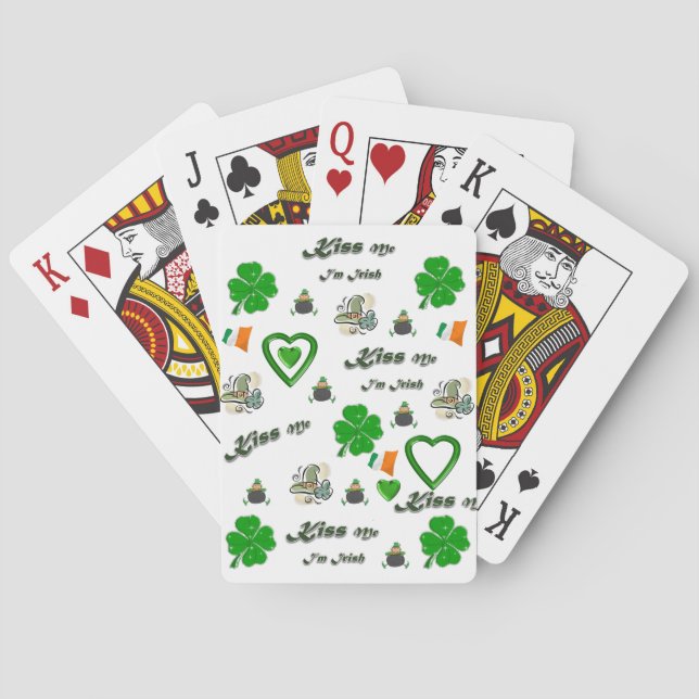 St. Patricks Tag Spielkarten-Deck Spielkarten (Rückseite)