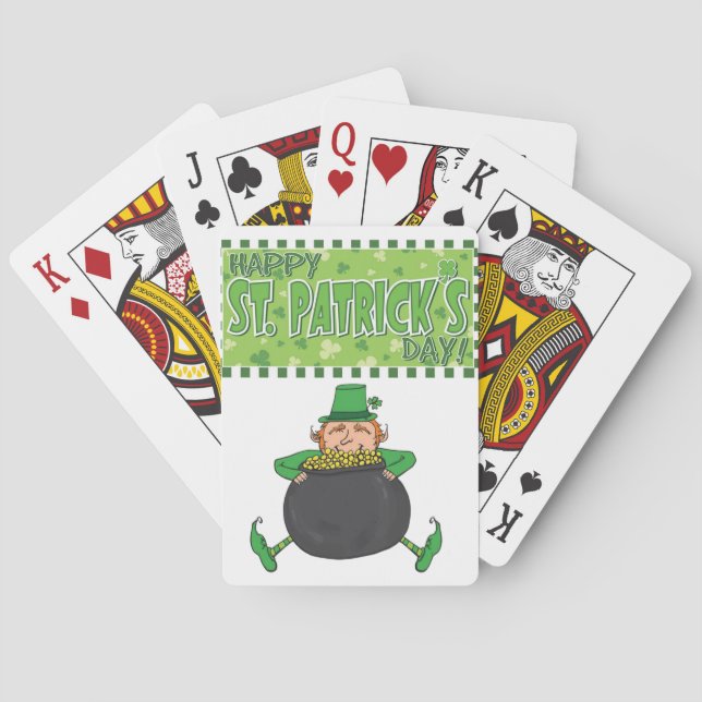 St. Patricks Tag Spielkarten-Deck Spielkarten (Rückseite)