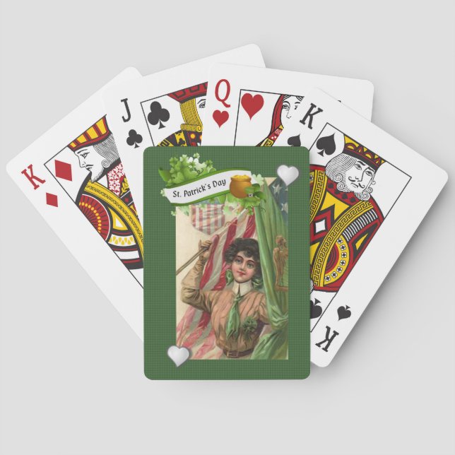 St. Patricks Tag Spielkarten-Deck Spielkarten (Rückseite)