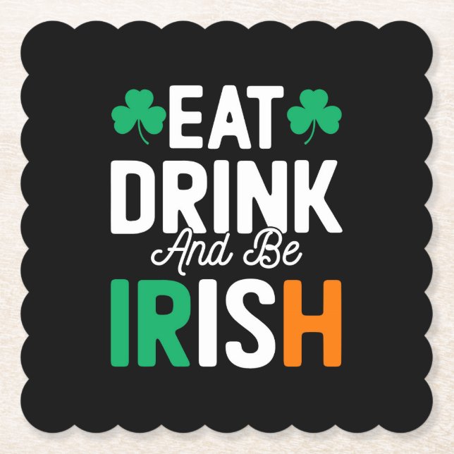 St. Patricks Tag  Untersetzer (Vorderseite)