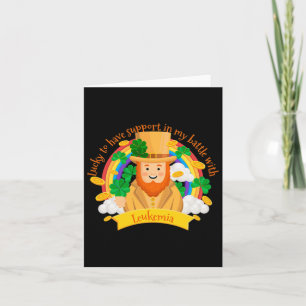 St Patricks Vierblättriges Kleeblatt Leprechaun Le Karte