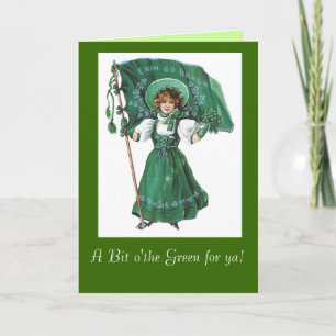 St. Patricks Vintage Grußkarte Karte