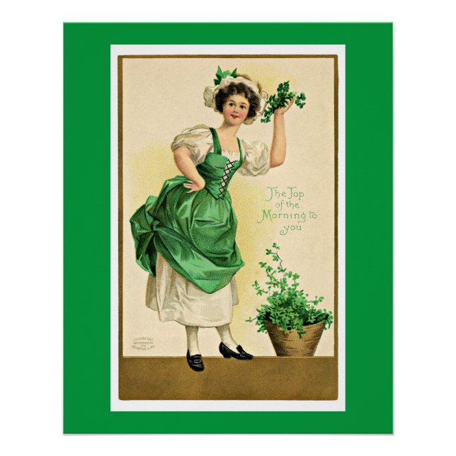 St. Patrick's Vintage Poster (Vorderseite)
