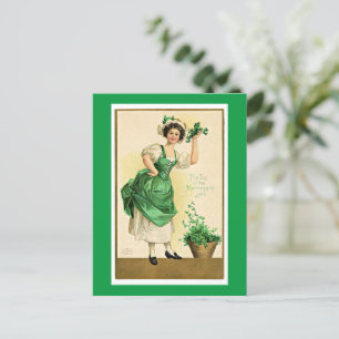 St. Patrick's Vintage Poster Postkarte