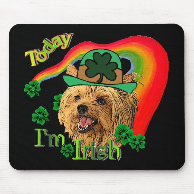 St. Patrick's Yorkshire Terrier Mousepad (Vorne)