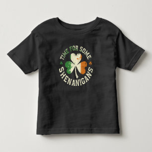 St. Patricks Zeit für ein paar Schabernack Kleebla Kleinkind T-shirt