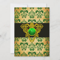 ST. PATRICKS ZELLTIKHERZEN-grünes Damaskus-Pergame