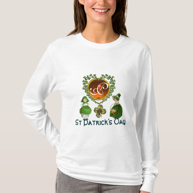 ST-PATRICKS ZELLTISCHES HERZMONOGRAMM T-Shirt (Vorderseite)