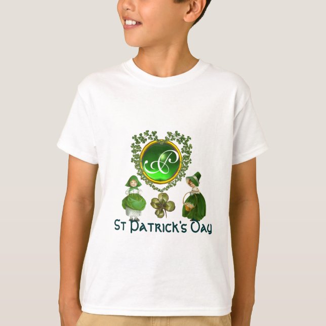 ST-PATRICKS ZELLTISCHES HERZMONOGRAMM T-Shirt (Vorderseite)