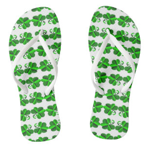 St- Patricktag. Kleeshamrock Flip Flops