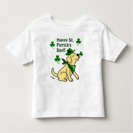 St- Patricktagesgelb Labrador Kleinkind T-shirt
