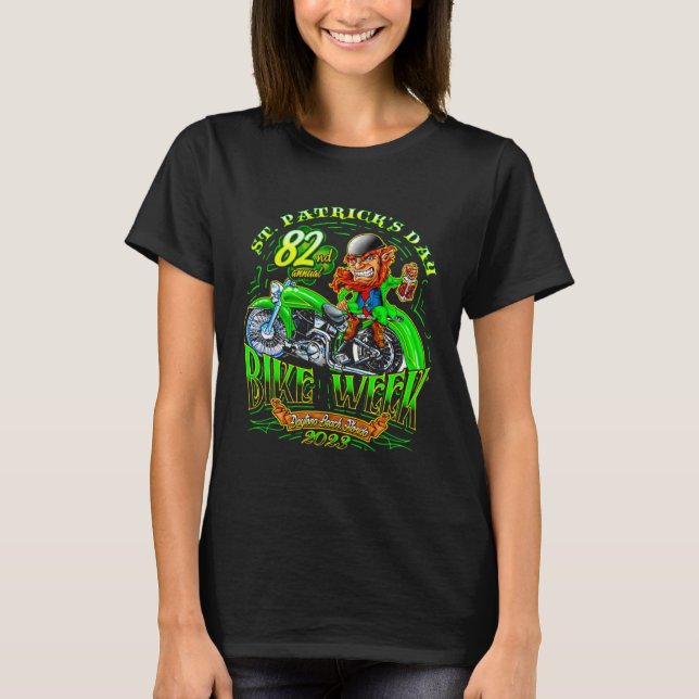 St Patricku2019s Bike Week Daytona Beach Flori T-Shirt (Vorderseite)