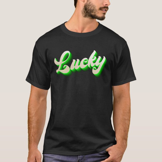 St Patricku2019s Day Vibrant Gothic Vivid Green Lu T-Shirt (Vorderseite)