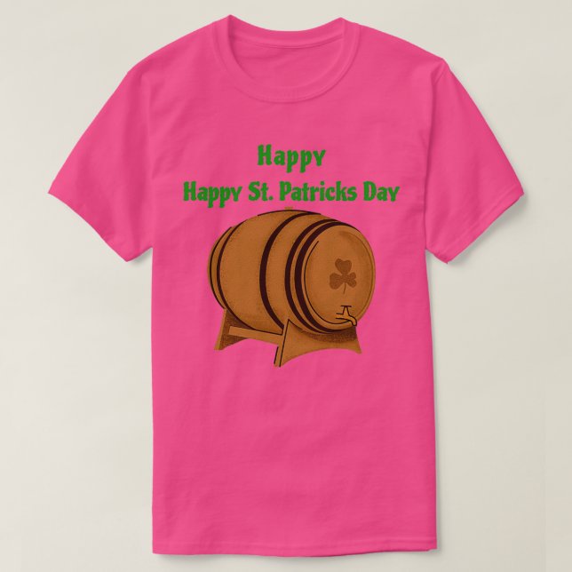 St Patrickx27 Day Drinking T-Shirt (Design vorne)