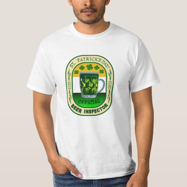 St. Pat's Beer Inspector 2021. T-Shirt (Vorderseite)